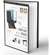 STAGEEK 48-Pocket Portfolio Binder Display 96 Pages, 8.5x11 Binder with Plastic Sleeves, Art Port...