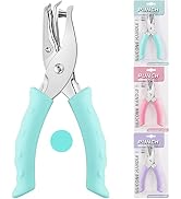 NEBURORA Hole Punch, Blue Single Hole Puncher Metal with Soft-Handled for DIY Craft Tags Clothing...
