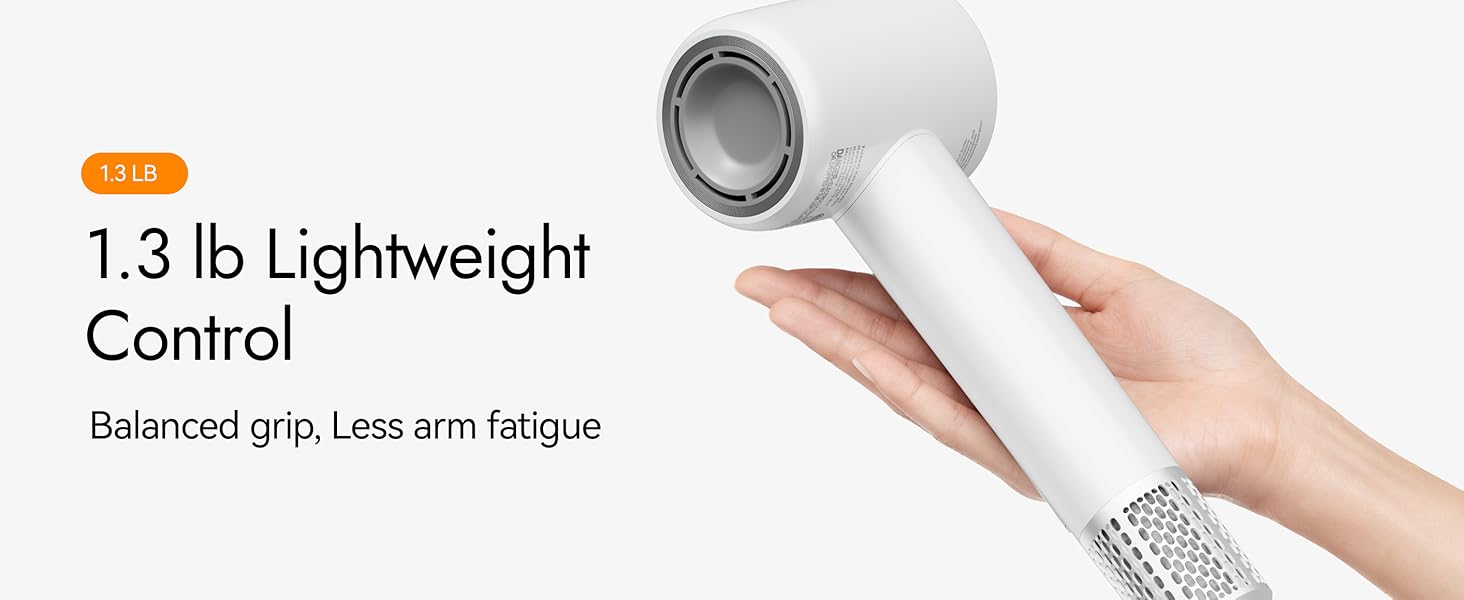 Hand-held product showing balanced hold