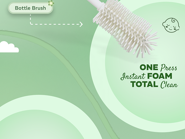 bottle brush baby cleaner washer set cleaning kit electric travel scrubber silicone breast pump