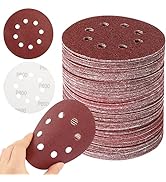 165pcs Orbital Sander Sandpaper Sanding Discs 5 Inch 8 Hole 40 60 80 120 180 240 320 400 600 Grit...