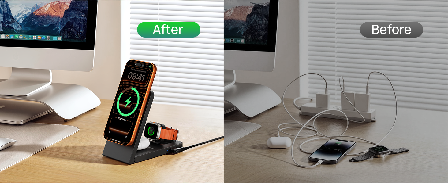 magsafe charging station 3 in 1 apple devices