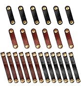 Viaky 24-Pack Leather Cord Organizer Cable Straps, Portable Headphone Usb Cables Keeper Managemen...
