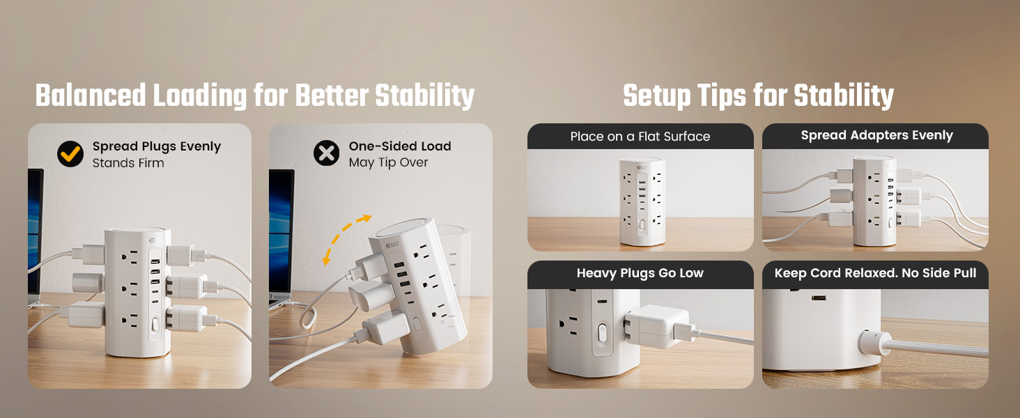 surge protector power strip 10 ft