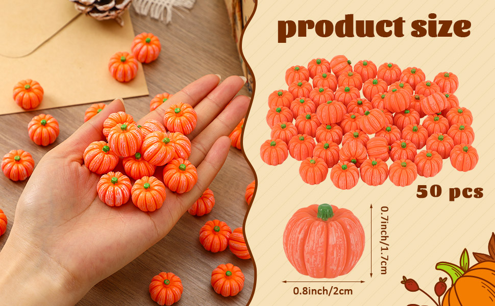 JUNEBRUSHS Artificial Pumpkins