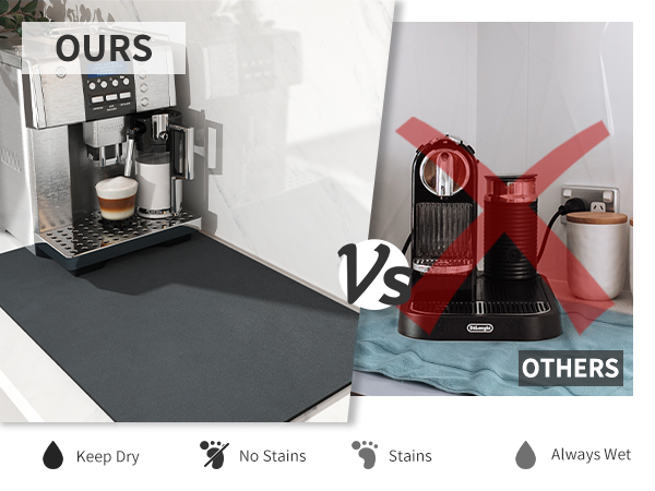 coffee mat coffee bar accessories kitchen accessories dish drying mat espresso accessories
