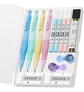 Four Candies Mechanical Pencil, 4PCS 2.0MM Ergonomic Mechanical Pencil with 44PCS HB Pencil Lead...