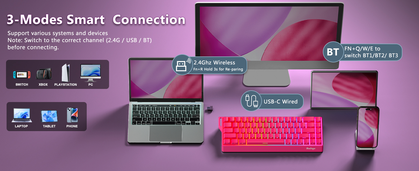 Small keyboard Mini keyboard bluetooth gaming keyboard mechanical keyboard
