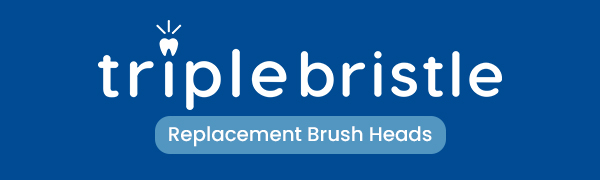 Triple Bristle Toothbrush Replacement Heads - Engineered For Your Smile