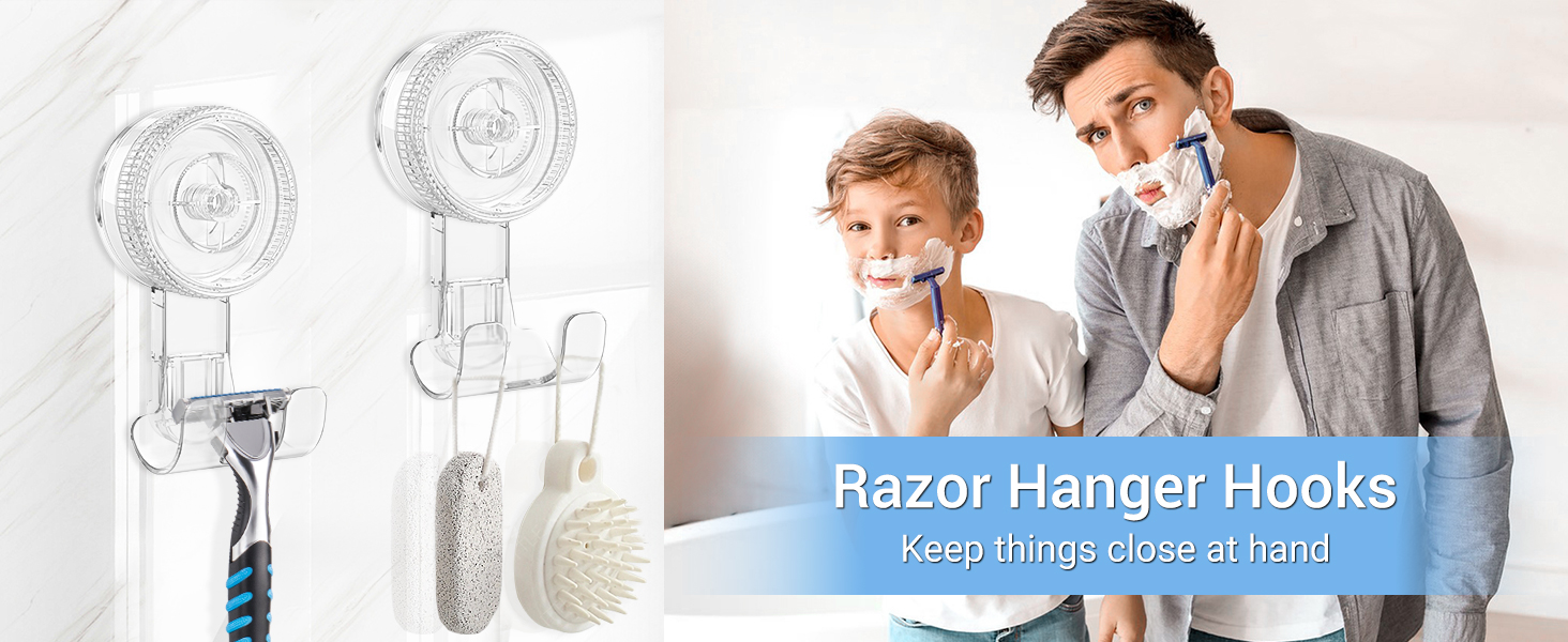 Razor hanger hooks