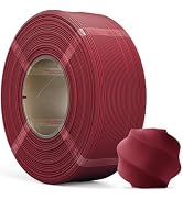 MarsWork Matte Burgundy PLA Refill Filament 1kg (2.2lbs) for Reusable Spools, 1.75mm Spool-Less 3...