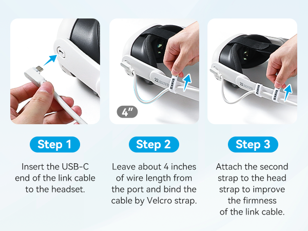 installation step of strap