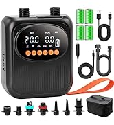 3T6B Rechargeable Paddle Board Pump, Portable 20PSI High Pressure Electric SUP Pump, Intelligent ...