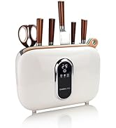 Charmline Smart Cutting Board and Knife Set with Holder, Double Cleaning and Drying Function, Spa...