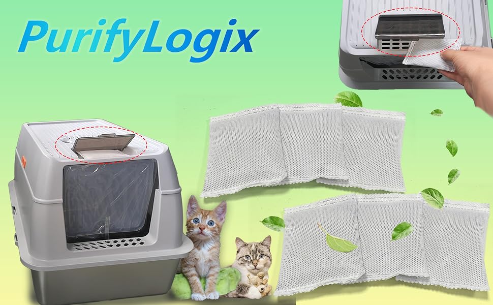 Cat Litter Box Replacement Charcoal Filters