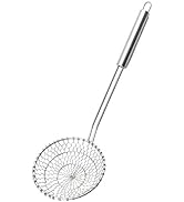 Best Utensils Asian Kitchen Stainless Steel Spider Strainer Professional Wire Skimmer with Spiral...