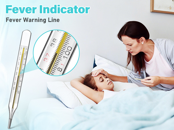 Glass Oral Temperature for Adults Fever