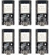 hiBCTR 6 Packs ESP32-DevKitC-32 Development Board modules(ESP-32D,ESP-32 CP2012 USB C with 38 pin...