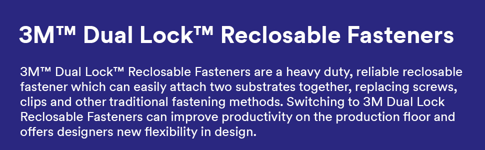 3M Dual Lock Reclosable Fasteners