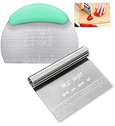 Bench Scraper Dough Pastry Pizza Cutter Dough Scraper Tool Kitchen Food Scraper Stainless Steel w...