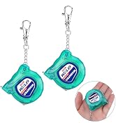 WORKPRO Mini Tape Measure, 2 Pcs 6FT Retractable Easy Reading Keychain Tape Measurement, Inch/Met...