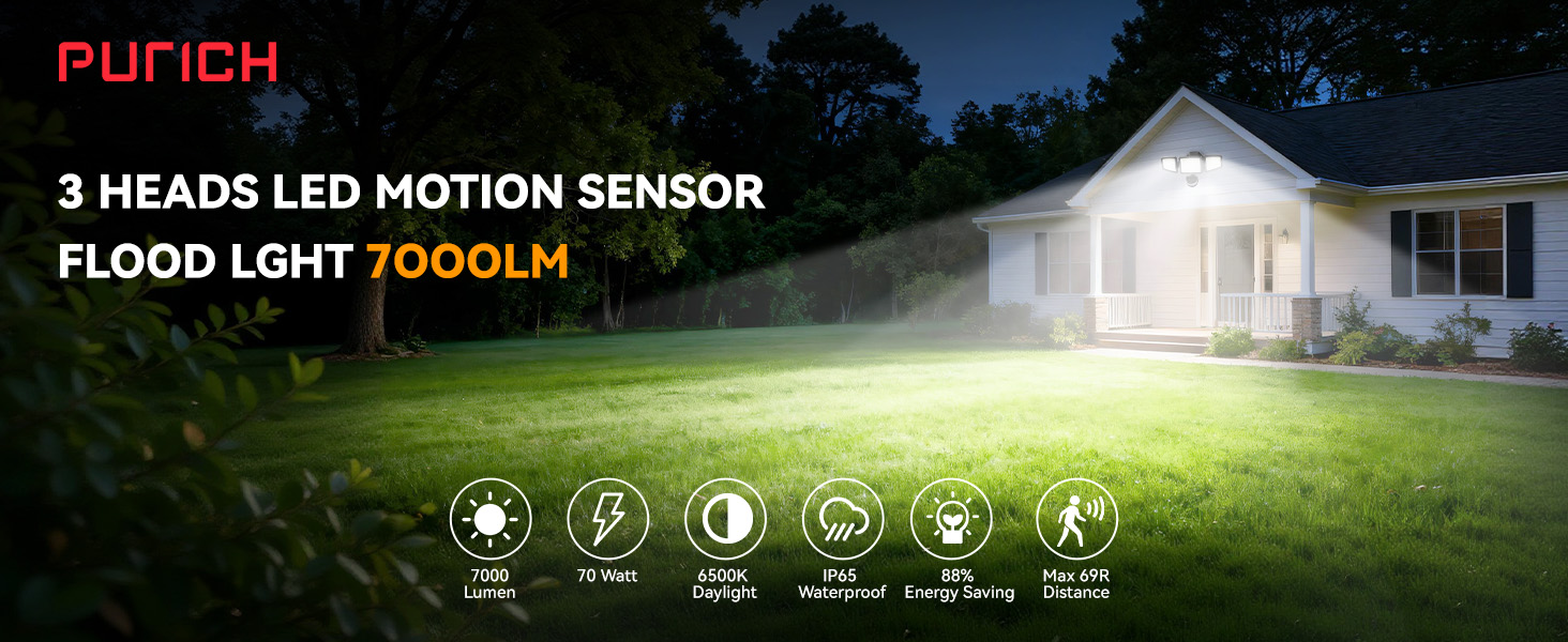 LED Security Lights Motion Sensor Light Outdoor