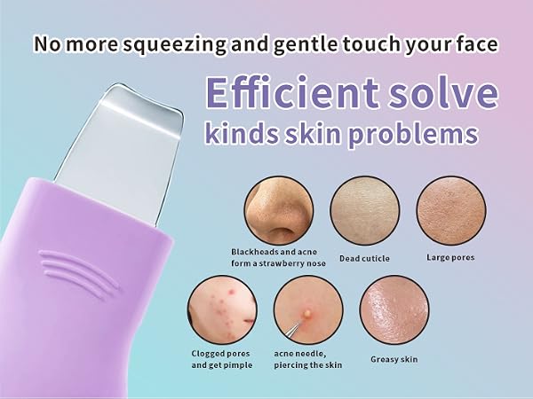 Blackhead Remover Tool,Silicone Face Scrubber, 2 in 1 Nose Scraper for Deep Cleansing