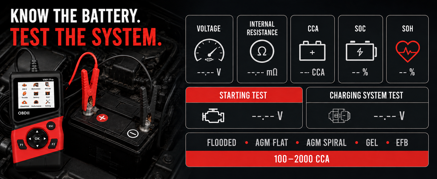 Car battery tester
