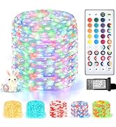 Lovelite 200 LED Fairy Lights Color Changing, 66 FT 35 Colors Easter Pastel Lights with Remote, T...