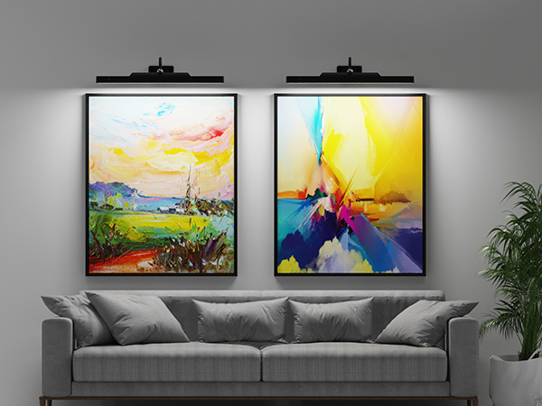 museum lights for wall art
