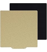 CCTREE Double Sided Textured PEI Sheet 330x330mm, PEI Spring Steel Sheet Flexible Print Build Pla...