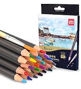 Deli Watercolor Pencil Set of 36 Colored Pencils, Includes Paint Brush, Christmas Gift for Kids, ...