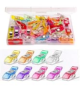 Multipurpose Sewing Clips 30 Pcs Premium Quilting Clips Assorted Colors Fabric Clips for Sewing S...