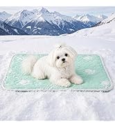 YQLKYMLO Cooling Mat for Small Dog, Waterpoof Q-Max>0.5 Breathable Cold Crate Pad for Puppy Cat, ...