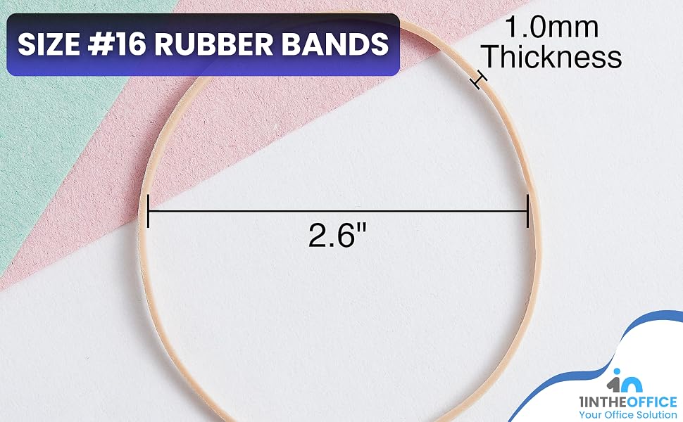 size 16 rubber band, wide rubber band