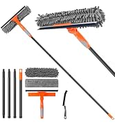 Window Cleaner Tool for Home, 59.5'' Squeegee Kit for Glass, Car Windshield, Mirror, Shower Door ...