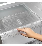 NOSTALGIQ Spin 360 Lazy Susan Turntable Organizer for Refrigerator | Clear Rectangle Lazy Susan |...