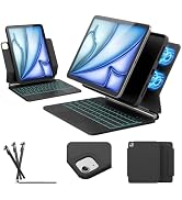 ZYNTHRALIX for iPad Air 11-inch Case with Keyboard (M3/M2, 2025/2024), Keyboard for iPad Pro 11" ...