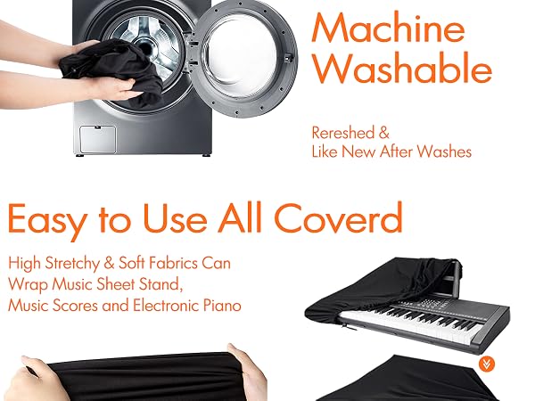 piano keyboard dust cover