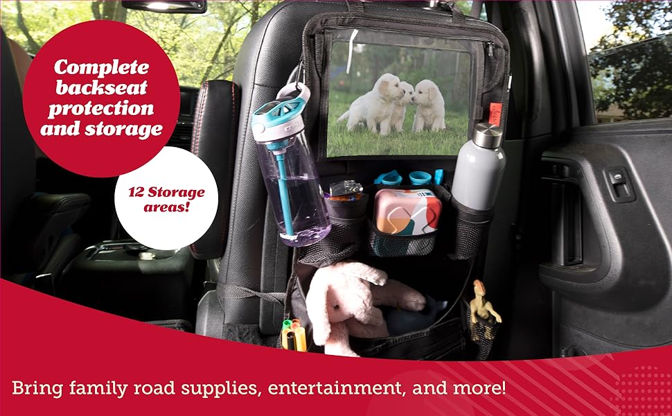 Complete backseat protection and storage