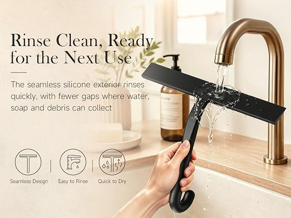 10 Inch Silicone Shower Squeegee for Glass Doors