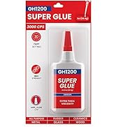28 Grams 3000 CPS Super Glue All Purpose with Anti Clog Cap. Ca Glue - Adhesive SuperGlue. Cyanoa...