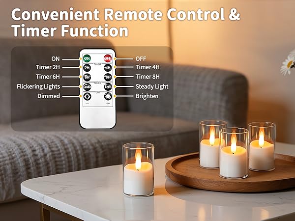 Convenient Remote Control & Timer Function
