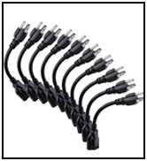 short extension cord 8 in
