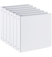 1.5-inch 3 Ring-Binder with 2 Interior Pockets, Premium 1.5''-Binders Holds 325 Sheets US Letter ...