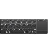 Bnnwa Rechargeable Wireless Keyboard with Touchpad,Multi-Device Computer Keyboard with Trackpad 2...