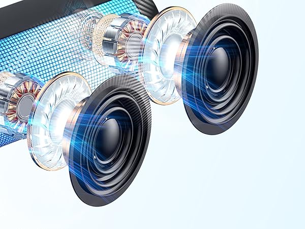 15W Powerful stereo loud sound