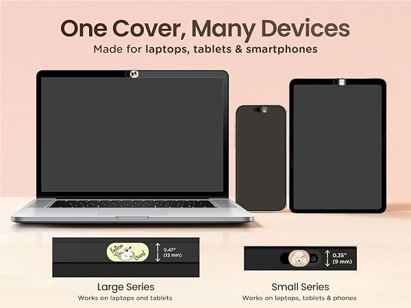 Made for More Than Laptops: Use this webcam cover for laptop, MacBook, iPad or iPhone cameras