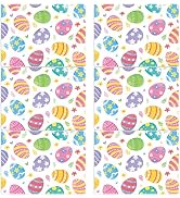Easter Eggs Placemats Set of 6 Happy Easter Egg Plastic Table Mats Spring Flower Place Mats Water...
