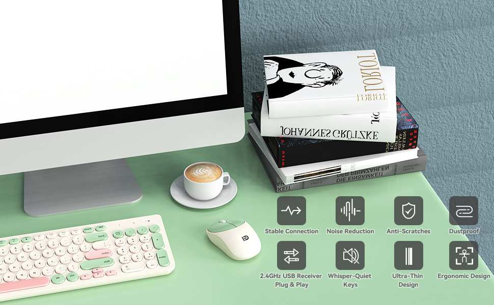 Wireless Keyboard and Mouse Combo